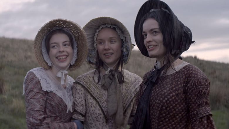 As três irmãs Brontë riem juntas em um raro momento de paz entre Charlotte e Emily no filme de Frances O'Connor