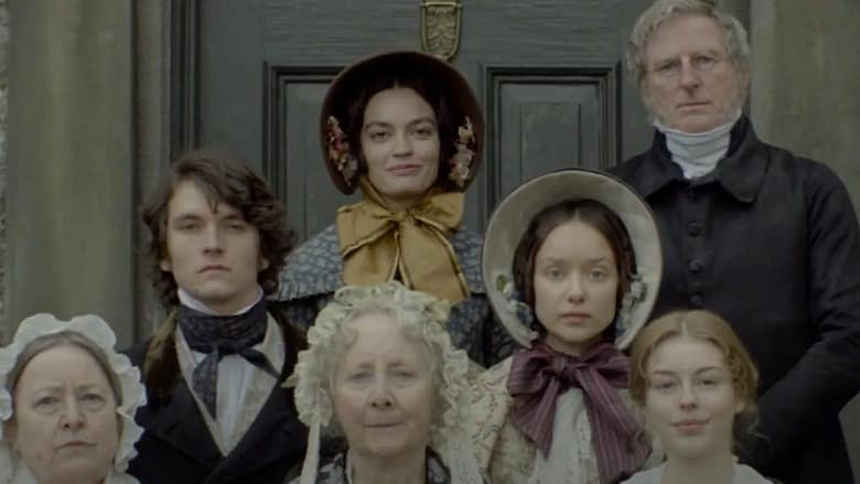 O elenco de EMILY como a familia Brontë