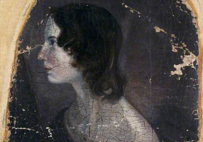 Emily Brontë em retrato pintado por Branwell Brontë